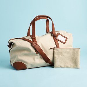 NWT Henny + Lev Canvas Weekender Bag Box of Style NEW
